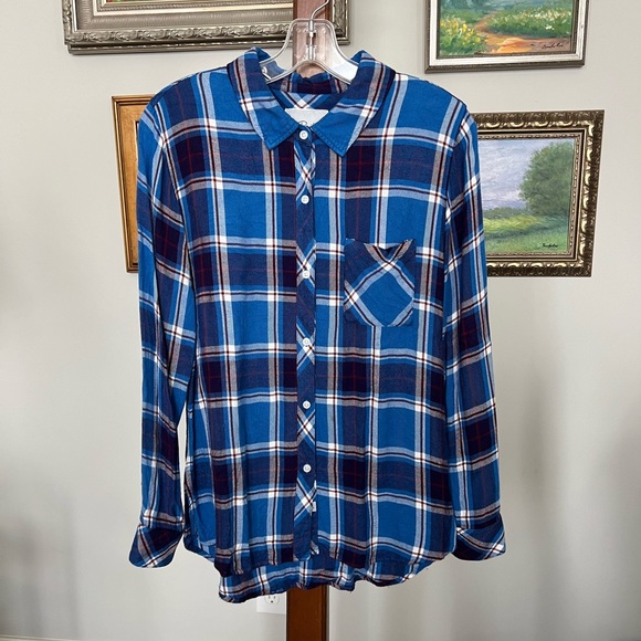 Rails Hunter Long Sleeve Button Down Top - Picture 4 of 16